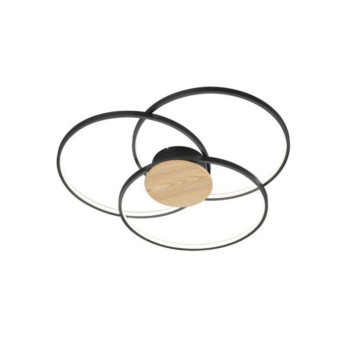 Brązowy plafon sufitowy nowoczesny, Jyllinge, 40W, 3000K LED