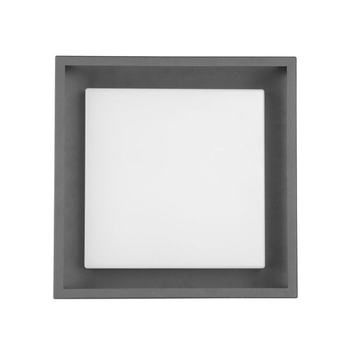 Antracytowa lampa zewnętrzna metalowa, Rolina, 14W, regulowana ciepła do zimnej bieli LED, IP54, ściemniana w 3 krokach
