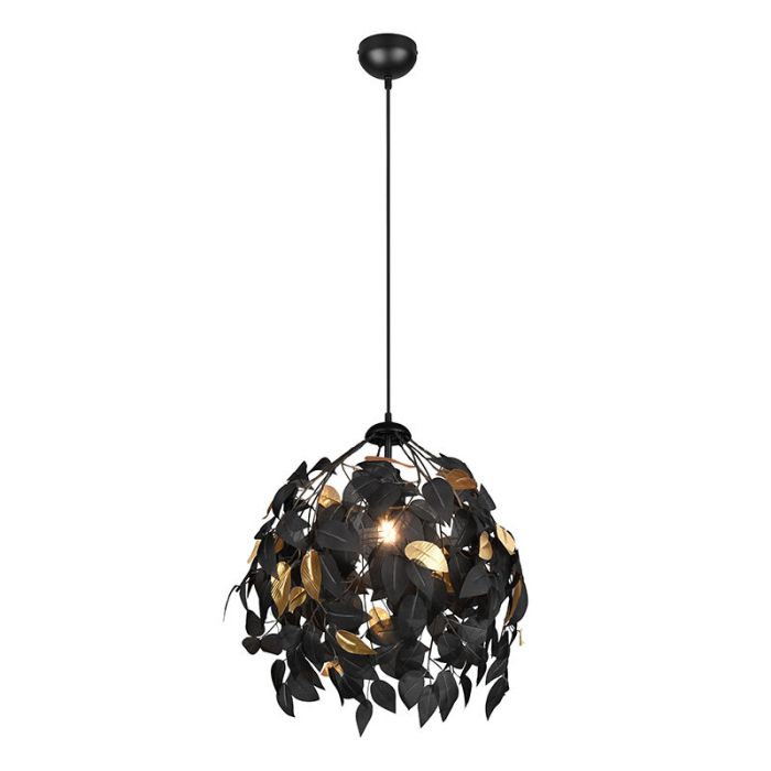 Czarna lampa wisząca retro, Urwa