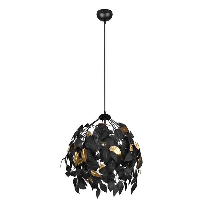 Czarna lampa wisząca retro, Urwa