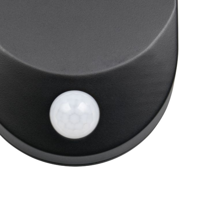 Czarny kinkiet solarny zewnętrzny nowoczesny, Laquisha, 3W, 4000K LED, IP44