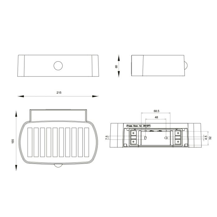 Czarny kinkiet solarny zewnętrzny nowoczesny, Pytsje, 6W, 4000K LED, IP44, z przełącznik