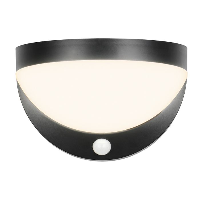 Czarny kinkiet solarny zewnętrzny nowoczesny, Mutlu, 8W, 4000K LED, IP44