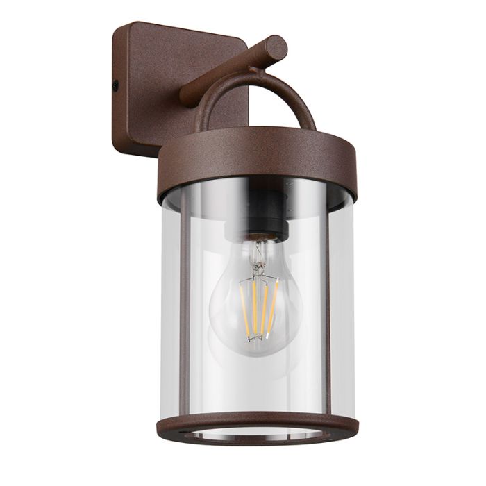 Rdzawa lampa zewnętrzna nowoczesna, Piter, IP44