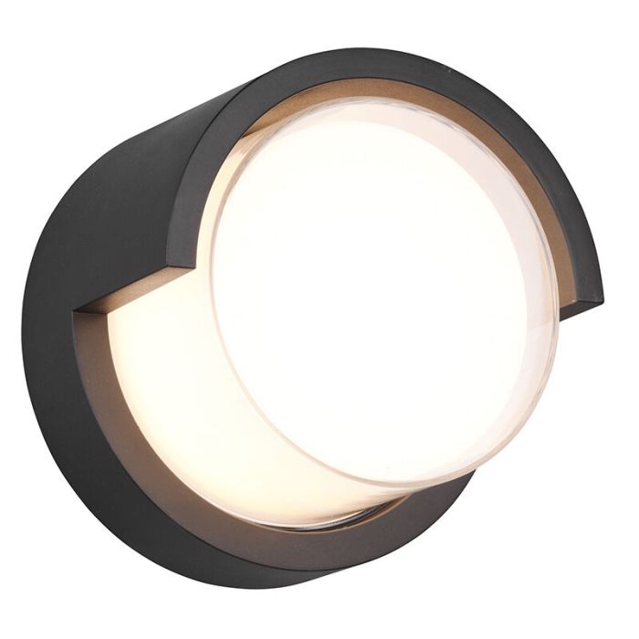 Biała lampa zewnętrzna plastikowa, Riekje, 8W, 3000K LED, IP54