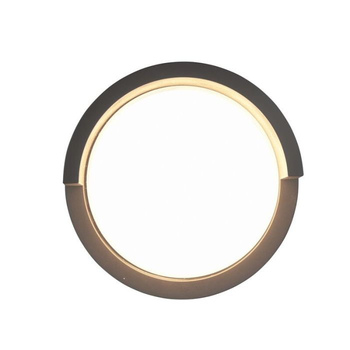 Biała lampa zewnętrzna plastikowa, Riekje, 8W, 3000K LED, IP54