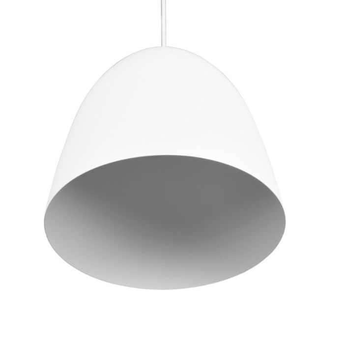 Biała lampa wisząca półkula nowoczesna, Ingmar