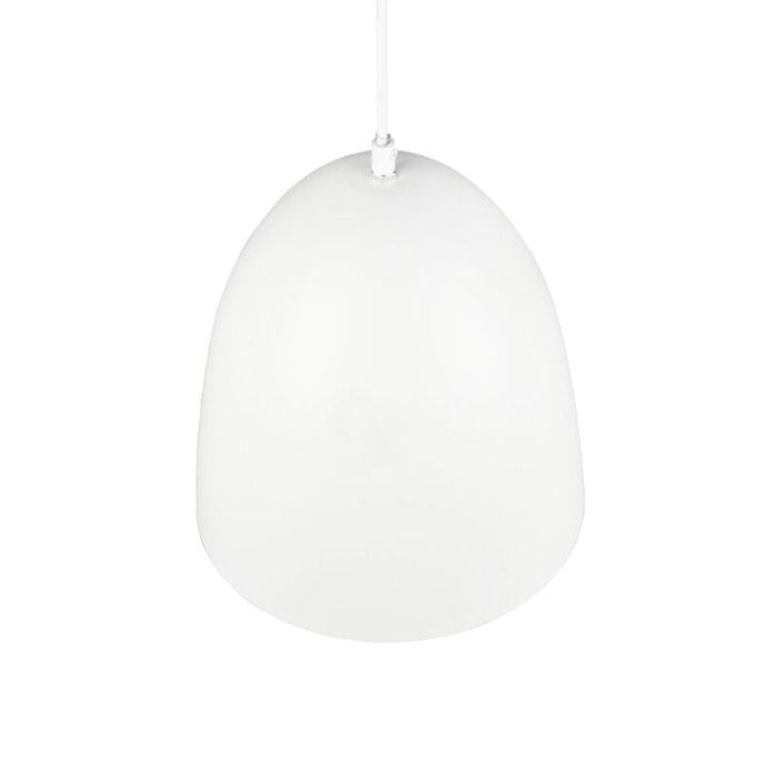 Biała lampa wisząca półkula nowoczesna, Ingmar