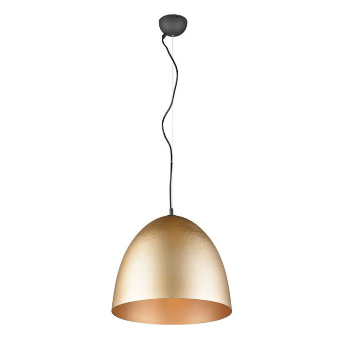 Mosiądz lampa wisząca półkula nowoczesna, Ingmar