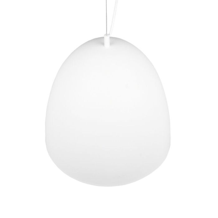 Biała lampa wisząca półkula nowoczesna, Ingmar