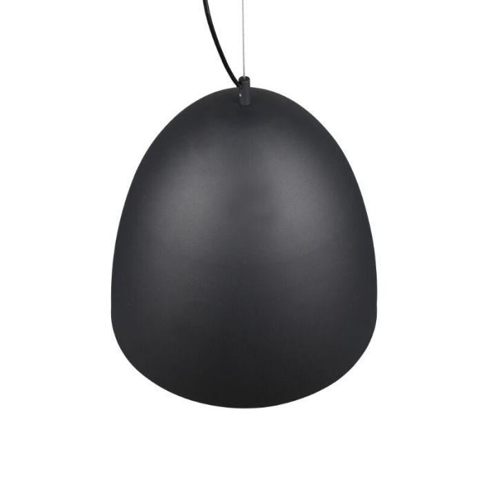 Czarna lampa wisząca półkula nowoczesna, Ingmar