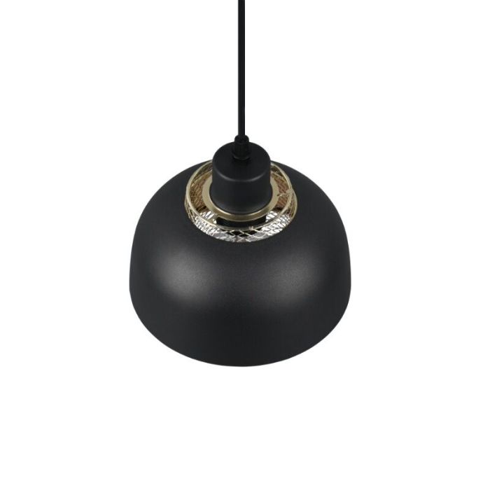 Czarna lampa wisząca industrialna, Sylvano