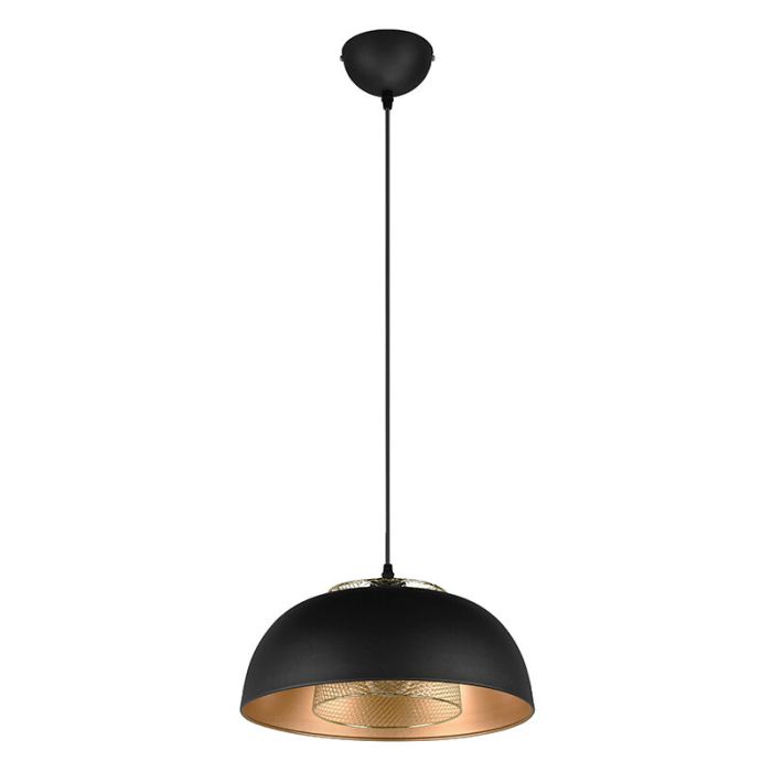Czarna lampa wisząca industrialna, Sylvano