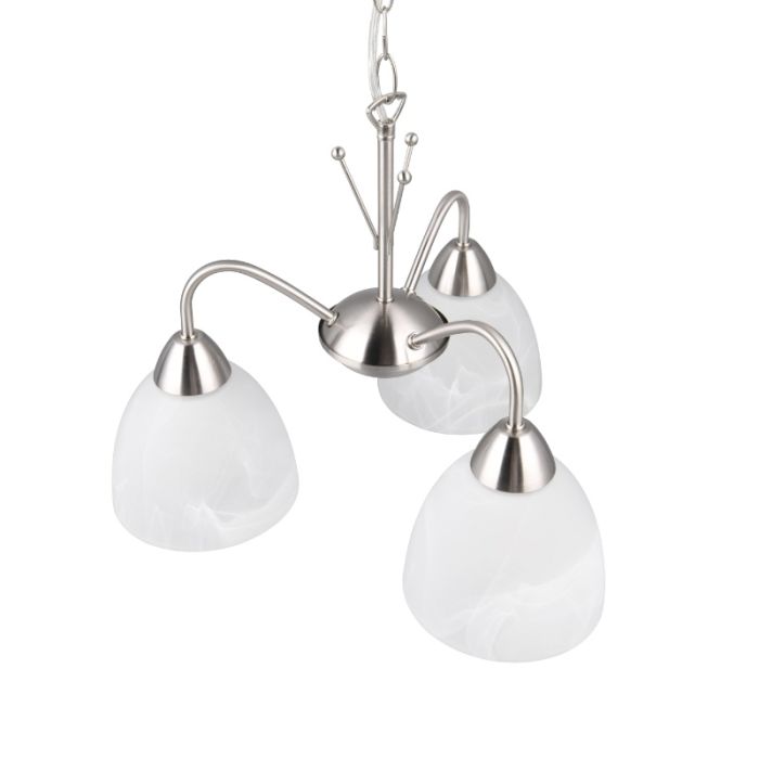 Biała lampa wisząca klasyczna, Ozlem