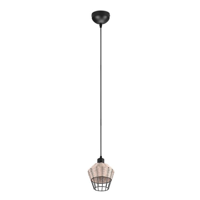 Rattanowa lampa wisząca brązowa, Mirne