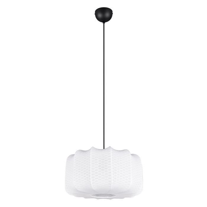 Biała lampa wisząca nowoczesna, Metehan