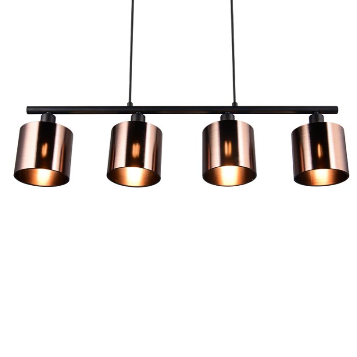 Brązowa lampa wisząca design, Loeka