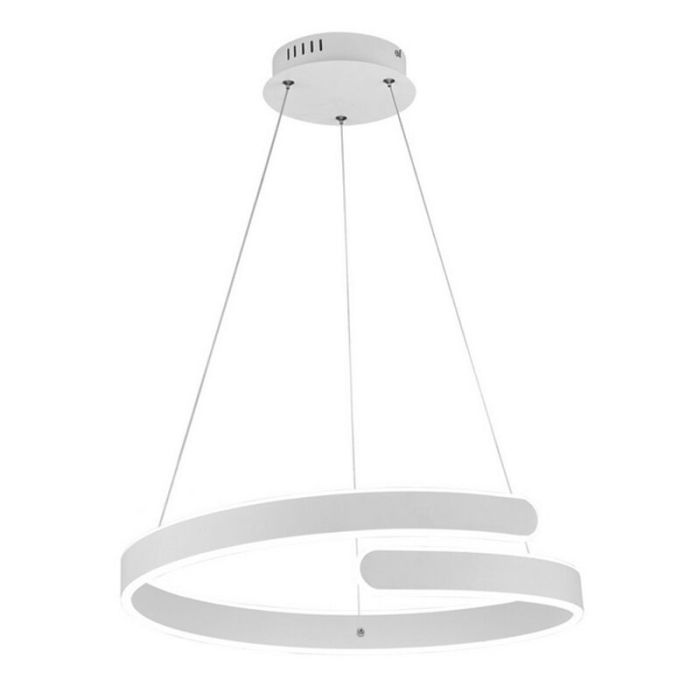 Biała lampa wisząca nad stół do jadalni design, Resy, 37W, 4000K LED, ściemniana w 3 krokach