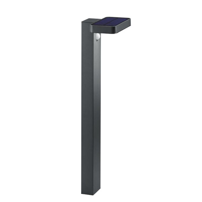Antracytowa lampa podłogowa zewnętrzna z czujnikiem ruchu nowoczesna, Summer, 4,5W, 3000K LED, IP44