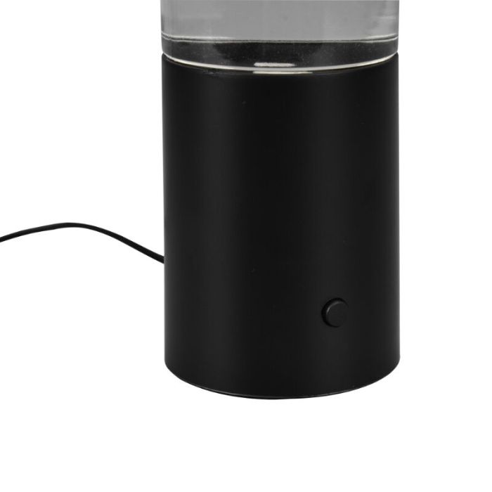 Czarna lampa stołowa nowoczesna, Umar, 1W, RGB LED, z przełącznik