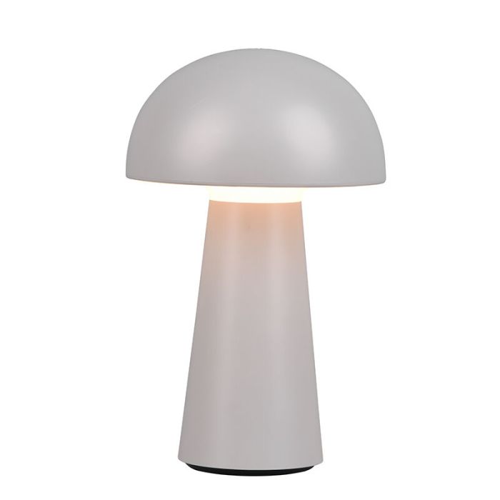 Szara lampa stołowa ogrodowa nowoczesna, Rachelle, 2W, 3000K LED, IP44, ściemniana w 3 krokach