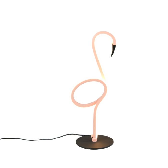 Różowa lampa stołowa design, Puk, 6W, 3000K LED, z przełącznik