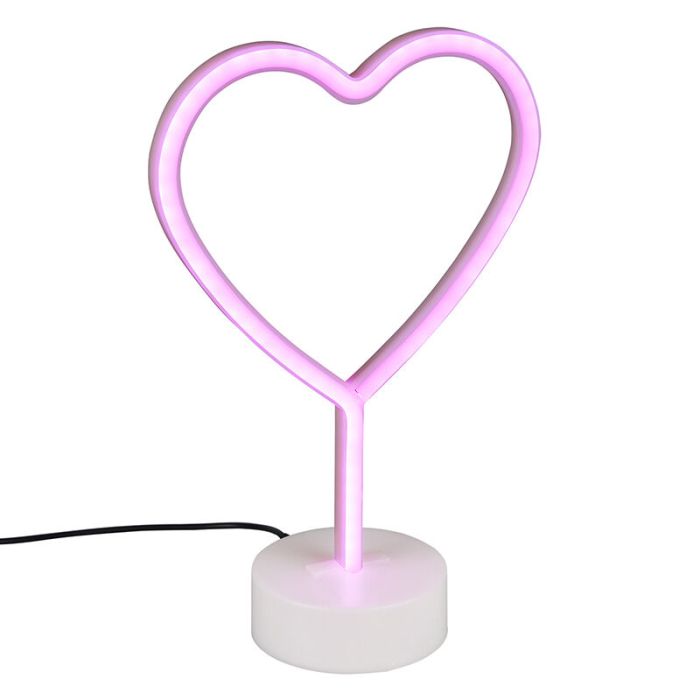 Różowa lampa stołowa dla dzieci plastikowa, Sorian, 1W, 3000K LED