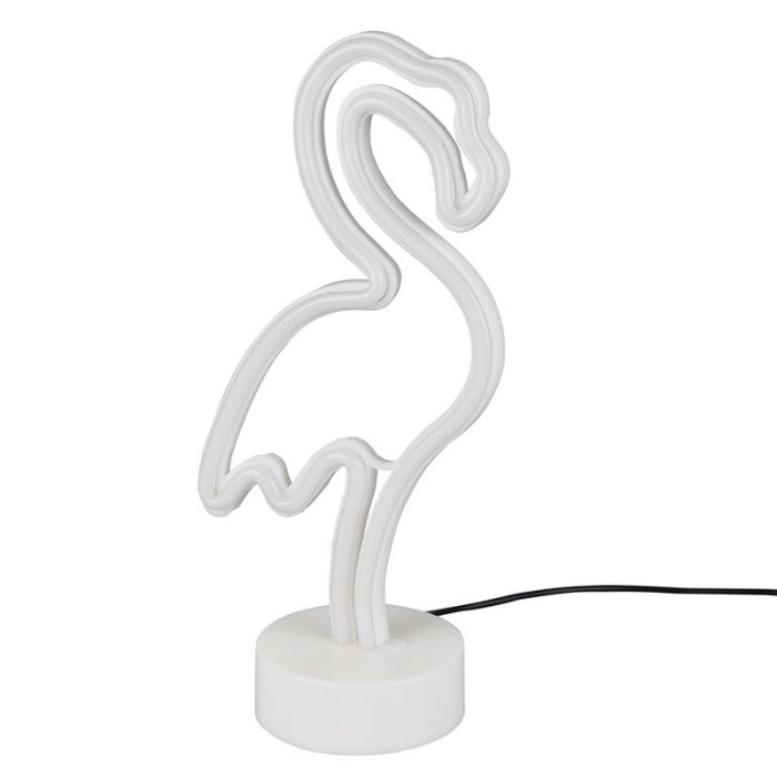 Różowa lampa stołowa dla dzieci plastikowa, Serian, 1W, 3000K LED