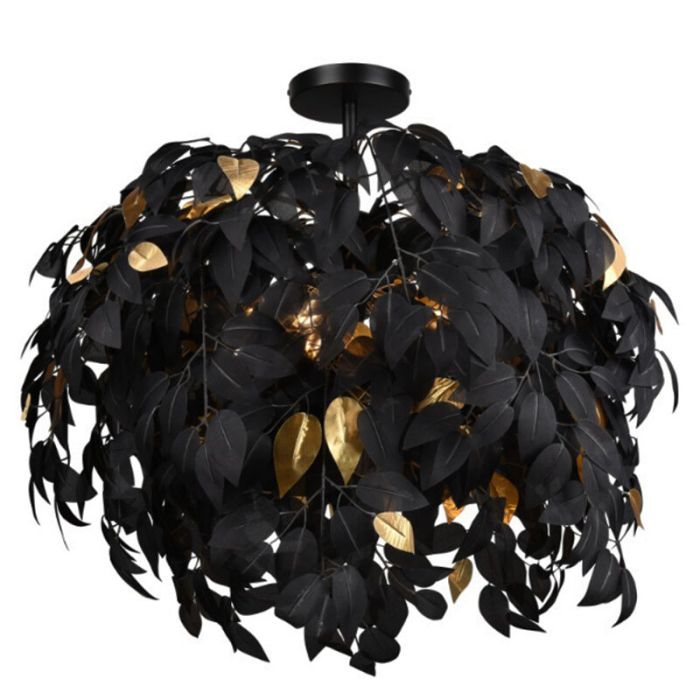 Czarna lampa sufitowa retro, Urwa