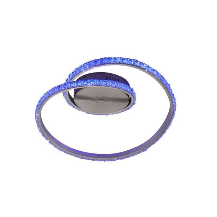 Przezroczysty plafon sufitowy nowoczesny, Salim, 19W, RGBW LED, z pilot