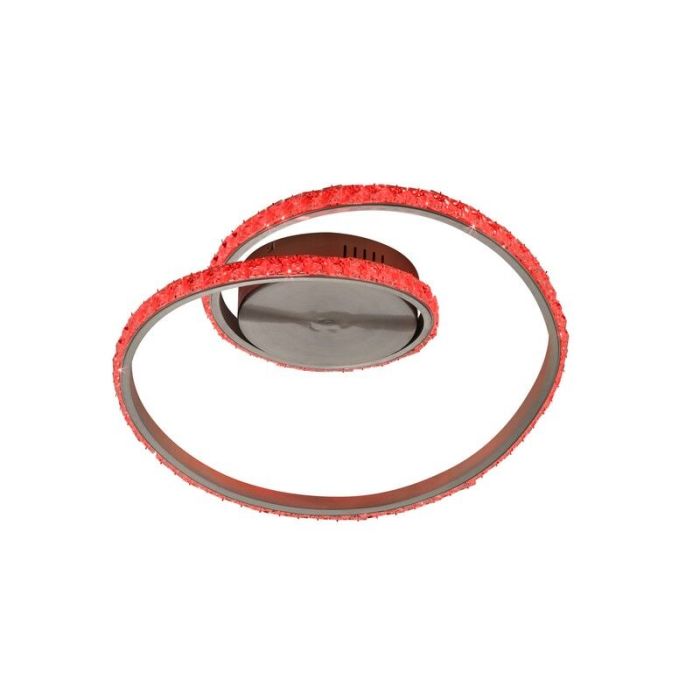 Przezroczysty plafon sufitowy nowoczesny, Salim, 19W, RGBW LED, z pilot