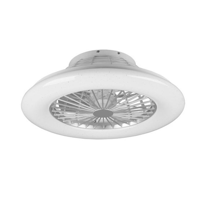 Szary wentylator sufitowy nowoczesny, Damyan, 30W, RGBW LED, z pilot