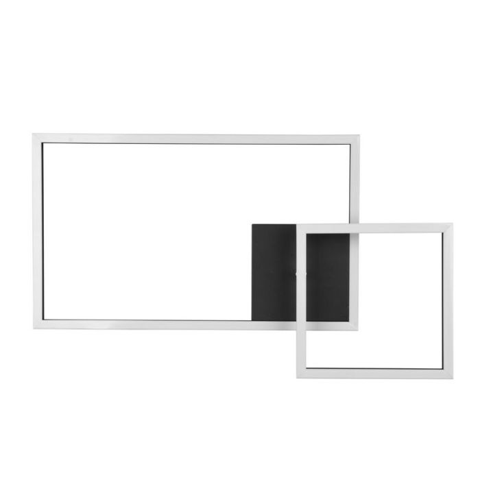 Czarny plafon sufitowy nowoczesny, Binc, 25W, 4000K LED, ściemniana w 3 krokach