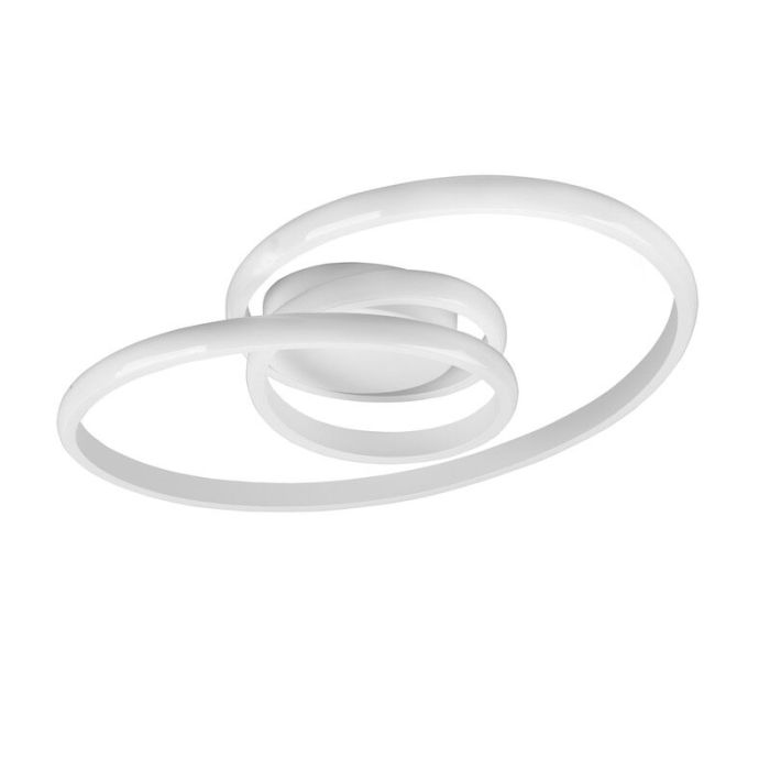 Biały plafon sufitowy nowoczesny, Jonny, 18,5W, 4000K LED, ściemniana w 3 krokach