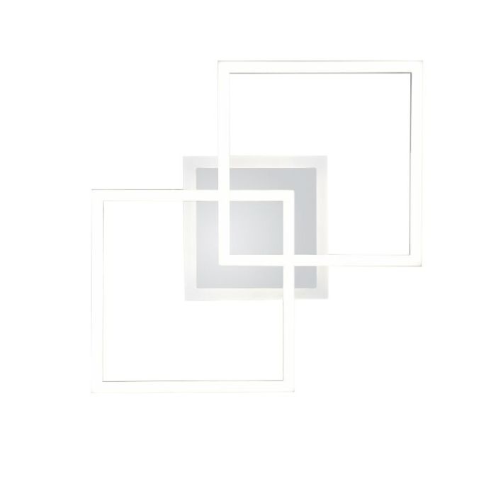 Chromowany plafon sufitowy nowoczesny, Semira, 25W, 4000K LED, ściemniana w 3 krokach