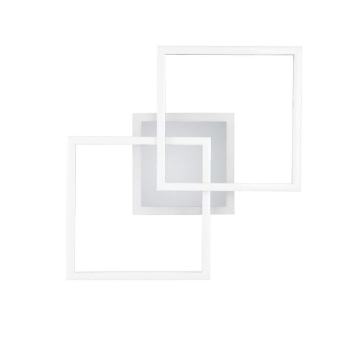 Chromowany plafon sufitowy nowoczesny, Semira, 25W, 4000K LED, ściemniana w 3 krokach