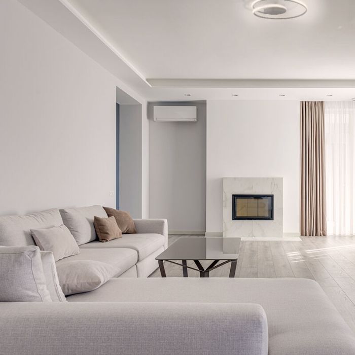 Czarny plafon sufitowy nowoczesny, Sassandra, 22W, 3000K LED, ściemniana w 3 krokach