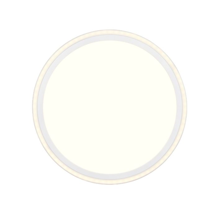 Biały plafon sufitowy nowoczesny, Omaima, 17W, 3000K LED