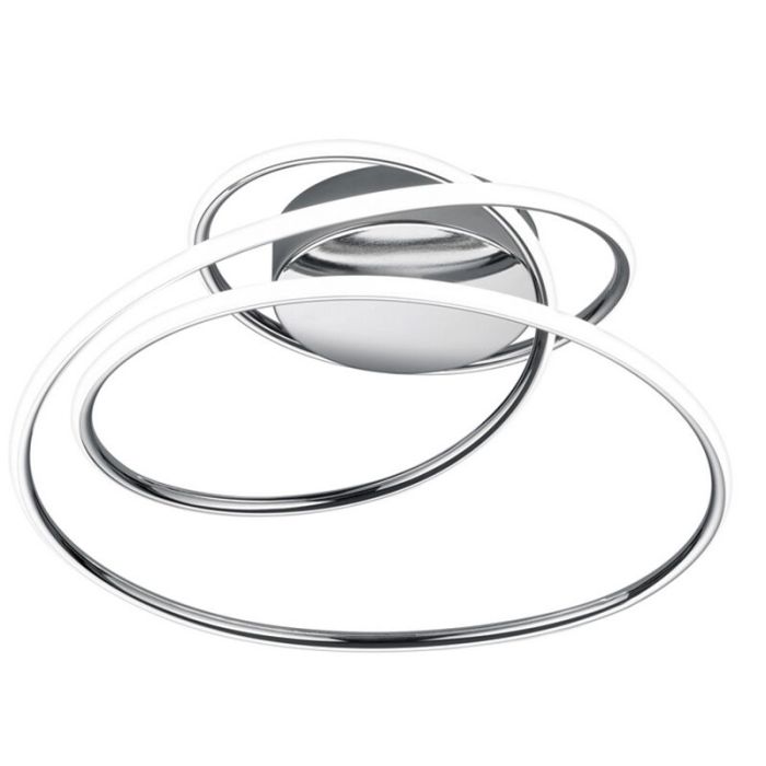 Chromowany plafon sufitowy design, Marell, 36W, 4000K LED, ściemniana w 3 krokach