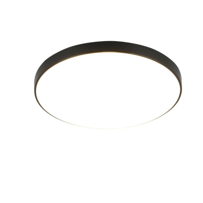 Czarny plafon sufitowy plastikowy, Sharde, 18W, 4000K LED, IP44
