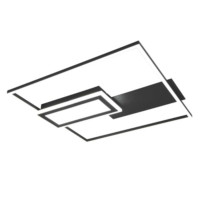 Czarny plafon sufitowy design, Shun, 32W, regulowana ciepła do zimnej bieli LED