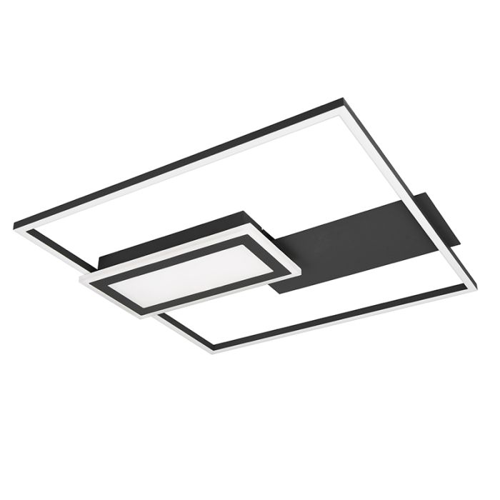 Czarny plafon sufitowy design, Shun, 32W, regulowana ciepła do zimnej bieli LED