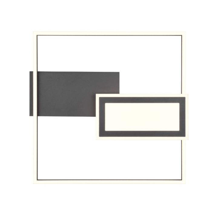 Czarny plafon sufitowy design, Shun, 32W, regulowana ciepła do zimnej bieli LED