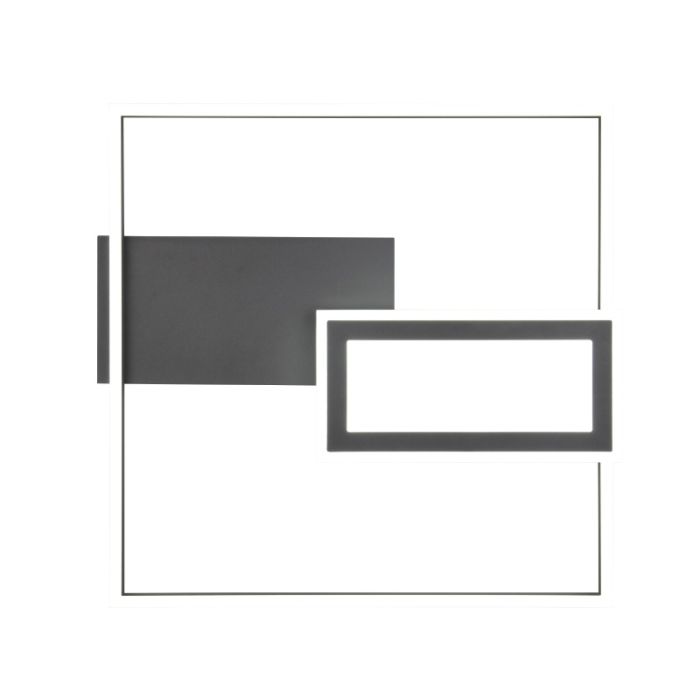 Czarny plafon sufitowy design, Shun, 32W, regulowana ciepła do zimnej bieli LED