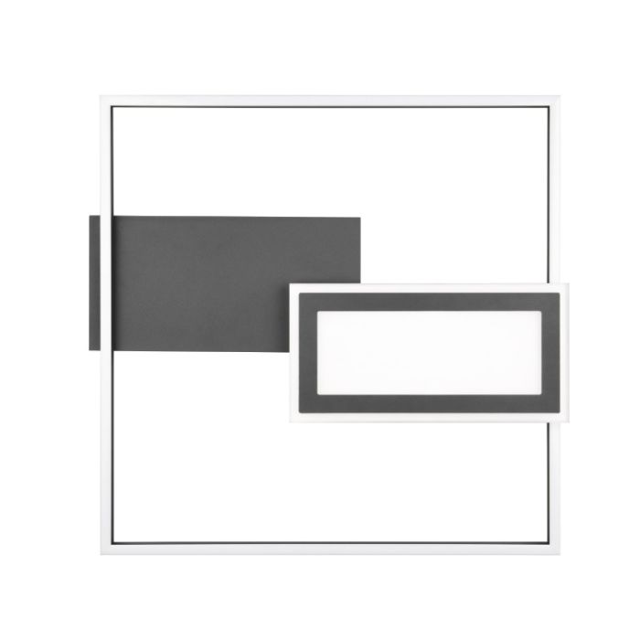 Czarny plafon sufitowy design, Shun, 32W, regulowana ciepła do zimnej bieli LED