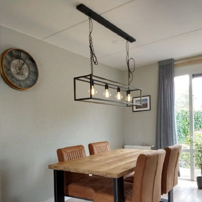 Industrialna lampa wisząca czarna, Redox