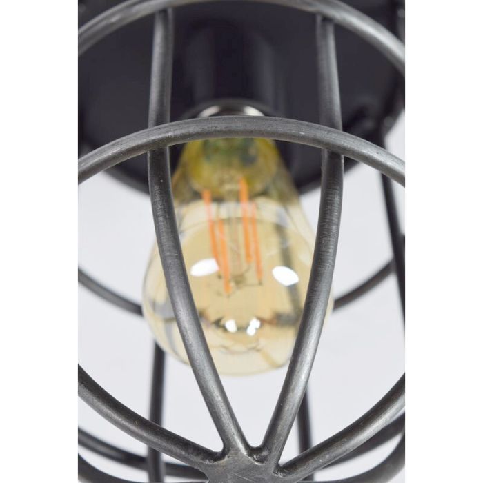 Industrialna lampa sufitowa czarna, Nova