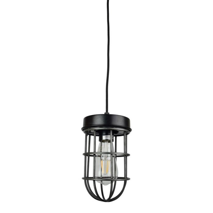 Industrialna lampa wisząca czarna, Nova
