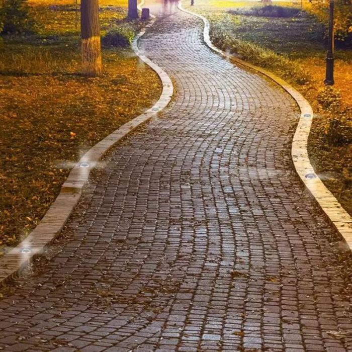 Nowoczesna lampa najazdowa biała, Marcus, 1W, 3000K LED, IP67
