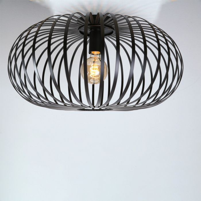 Industrialna lampa sufitowa czarna, Balloon